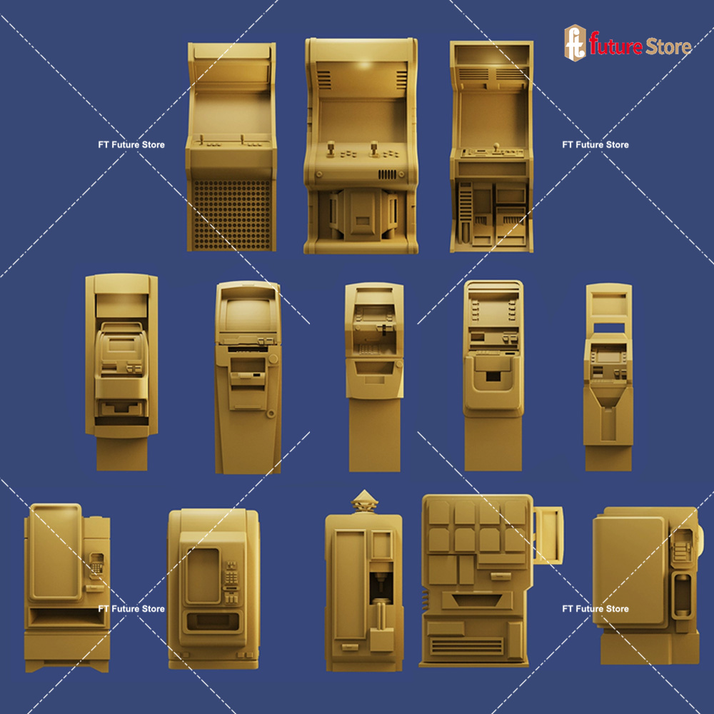 Arcade Toy Vending Machine - Impresión 3D 1/64, Figura de Máquina